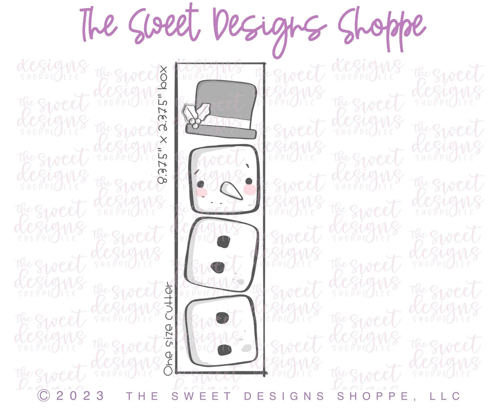 Cookie Cutters - BYO Snowman Cube - Set of 2 - Cookie Cutters - The Sweet Designs Shoppe - TSDS - - ALL,Christmas,Christmas / Winter,Christmas Cookies,Cookie Cutter,Frosty,Promocode,regular sets,Set,sets,STL