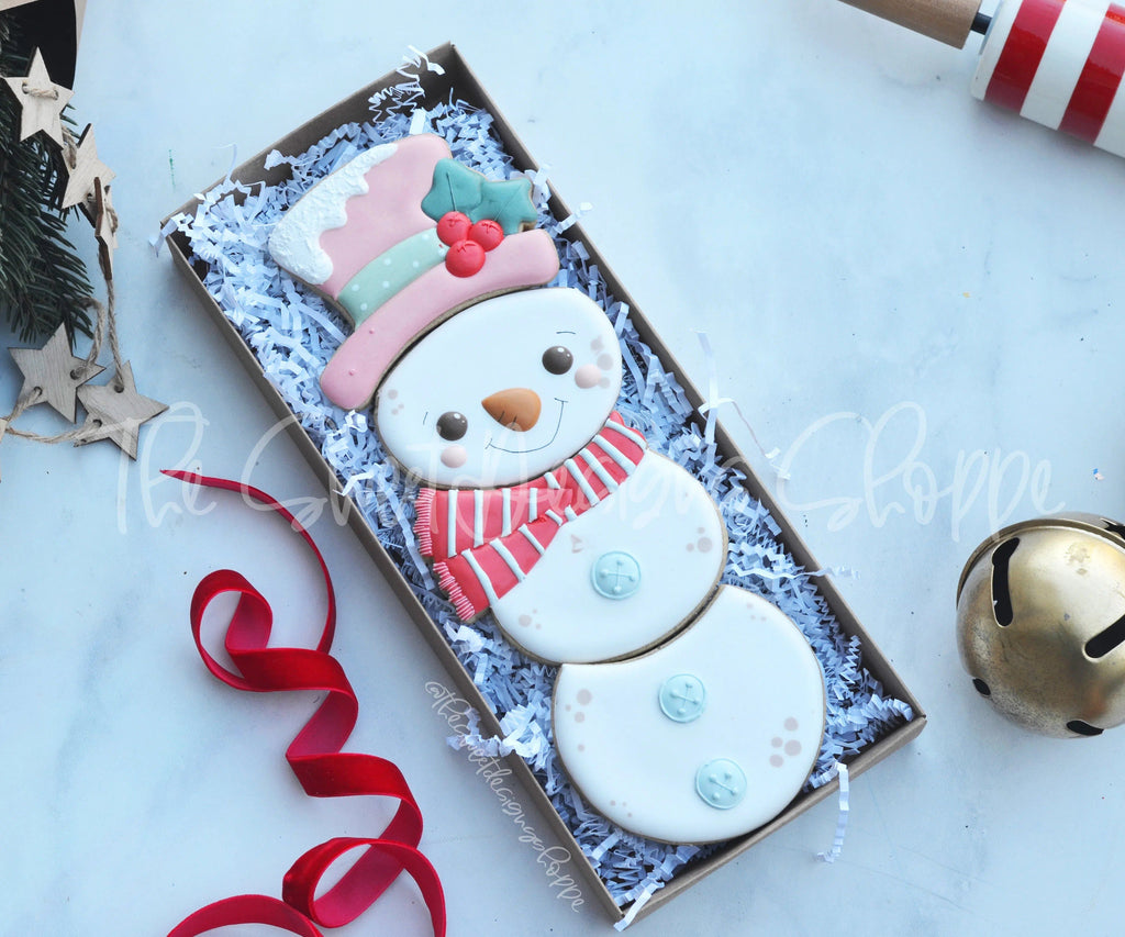 Cookie Cutters - BYO Snowman Set - Cookie Cutters - The Sweet Designs Shoppe - TSDS - - ALL,Build your own,Christmas,Christmas / Winter,Cookie Cutter,Frosty,Promocode,regular sets,set,sets,STL