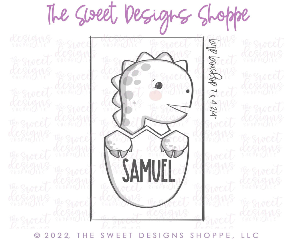 Cookie Cutters - BYO T-Rex in Egg - Set of 2 - Cookie Cutters - The Sweet Designs Shoppe - TSDS - - ALL,Animal,Animals,Animals and Insects,Build your own,Cookie Cutter,Easter,Easter / Spring,Promocode,regular sets,set,sets