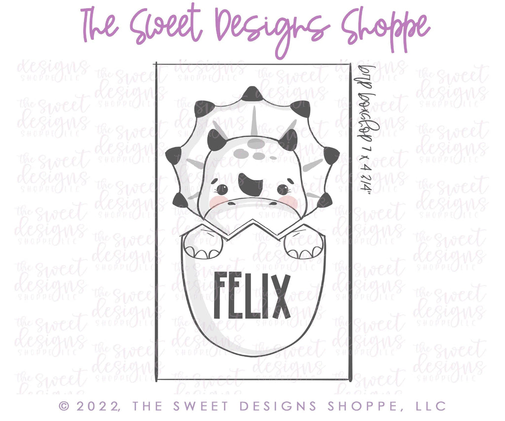 Cookie Cutters - BYO Triceratops in Egg - Set of 2 - Cookie Cutters - The Sweet Designs Shoppe - TSDS - - ALL,Animal,Animals,Animals and Insects,Build your own,Cookie Cutter,Easter,Easter / Spring,Promocode,regular sets,set,sets