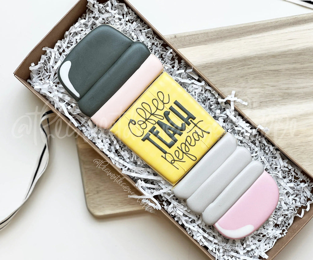 Cookie Cutters - BYO - Venti Pencil - Set of 3 - Cookie Cutters - The Sweet Designs Shoppe - TSDS - - ALL,back to school,Cookie Cutter,Promocode,regular sets,School,School / Graduation,school supplies,set,Teacher,Teacher Appreciation