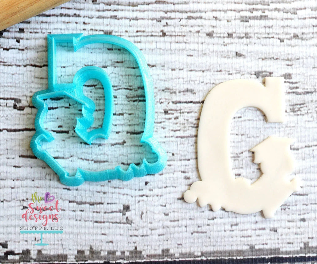 Cookie Cutters - C is for Caterpillar v2- Cookie Cutter - The Sweet Designs Shoppe - - ABC, ALL, Alphabeths, C, Caterpillar, Cookie Cutter, Font, Fonts, Grad, graduations, letter, Promocode, School / Graduation