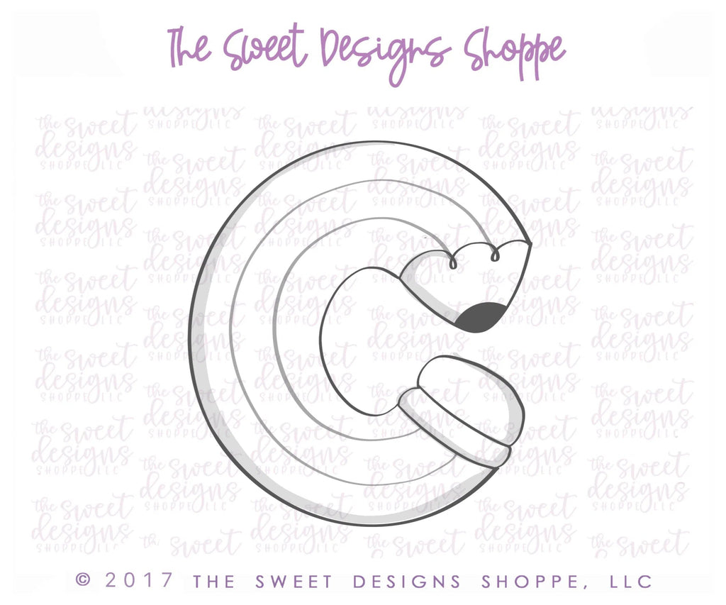Cookie Cutters - "c" pencil and crayon - Cookie Cutter - Sweet Designs Shoppe - - ABC, ALL, Cookie Cutter, Fonts, Grad, graduations, Promocode, school, School / Graduation