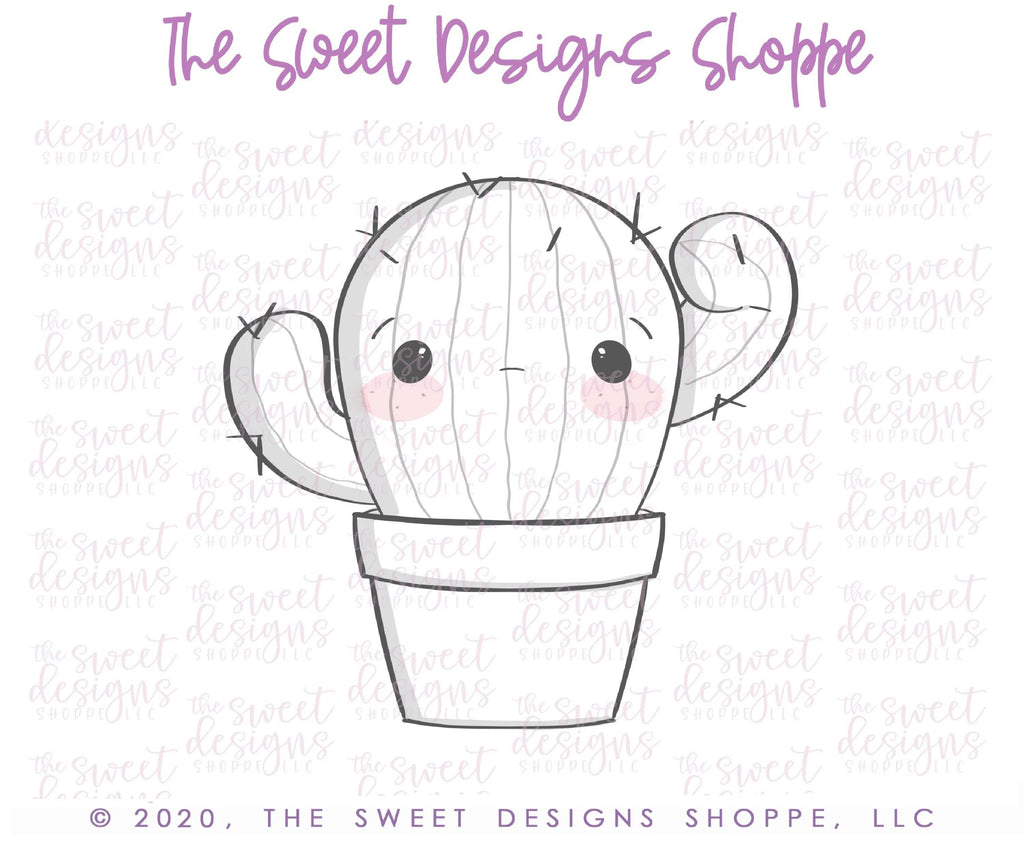 Cookie Cutters - Cactus Balloon Couple - Cookie Cutter - The Sweet Designs Shoppe - TSDS - - ALL,Cookie Cutter,Nature,Promocode,valentines