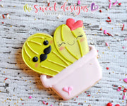Cookie Cutters - Cactus Couple - Cookie Cutter - The Sweet Designs Shoppe - TSDS - - ALL,Cactus,Christmas,Christmas / Winter,Cookie Cutter,Heart,Hearts,Mexico,nature,Promocode,STL,Trees Leaves and Flowers,Valentine,Valentines,Valentines couples