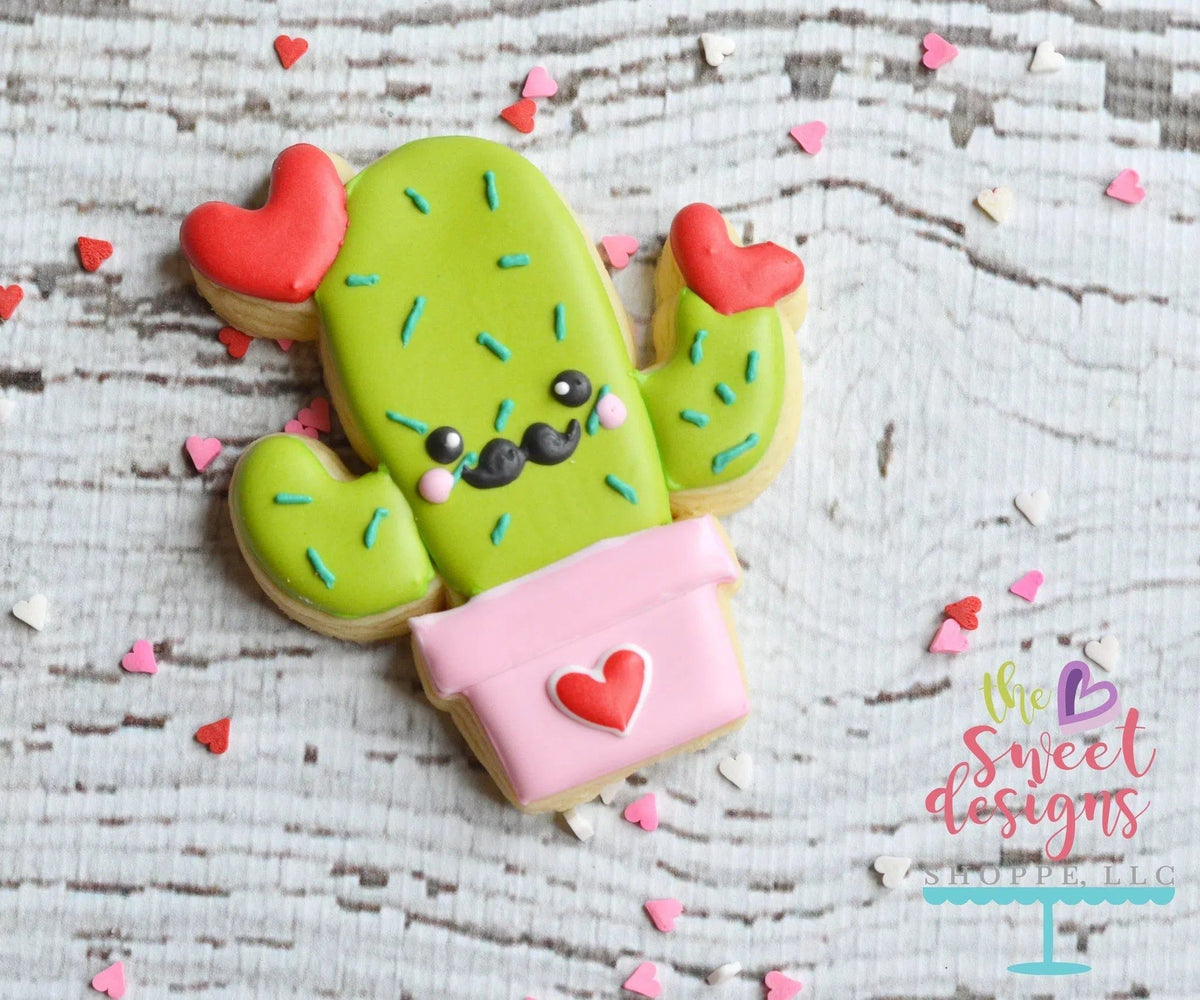 Cookie Cutters - Cactus with Heart v2 - Cookie Cutter - The Sweet Designs Shoppe - TSDS - - ALL,Cactus,Cookie Cutter,Heart,Mexico,Nature,Plant,Promocode,STL,Trees Leaves and Flowers,v2,valentine,Valentines