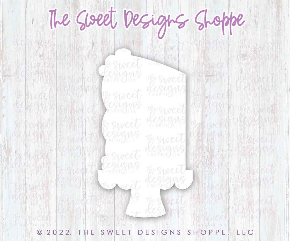 Cookie Cutters - Cake Slice on Stand - Cookie Cutter - The Sweet Designs Shoppe - TSDS - - ALL,Birthday,Cookie Cutter,kid,kids,Promocode,STL,Sweet,Sweets