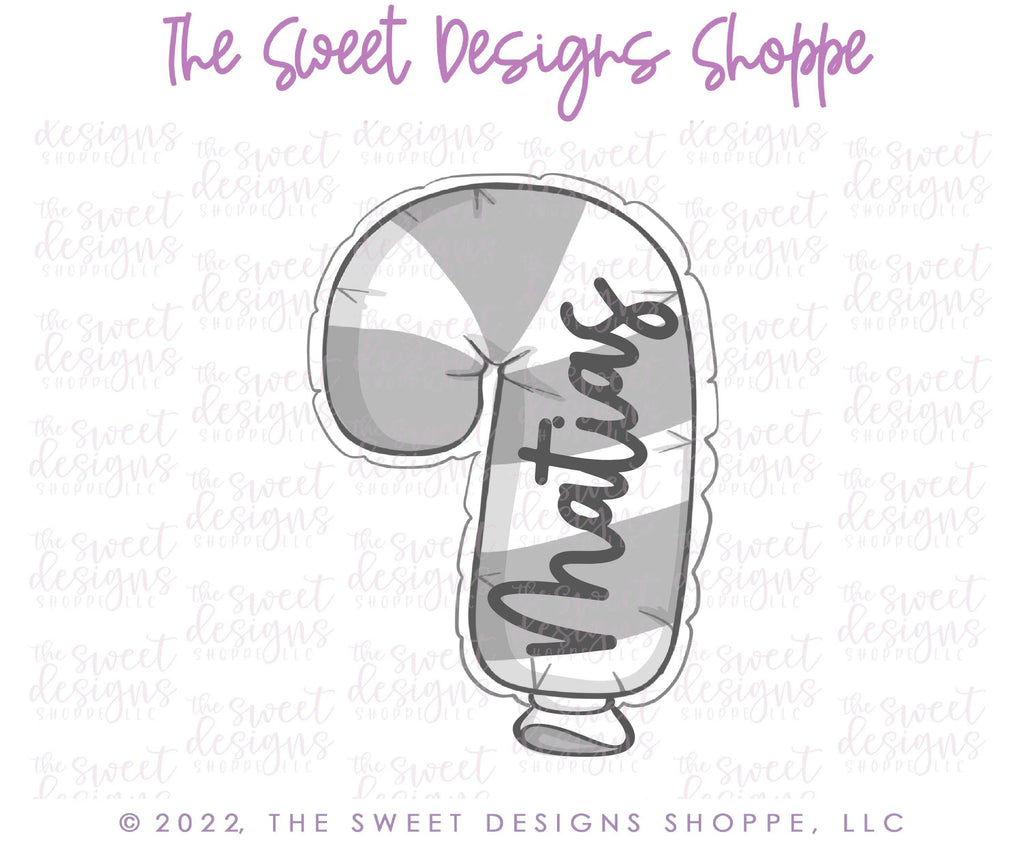 Cookie Cutters - Candy Cane Balloon - Cookie Cutter - The Sweet Designs Shoppe - TSDS - - ALL,astronaut,Balloon,CandyCane,Christmas,Christmas / Winter,Cookie Cutter,Party,Promocode,STL