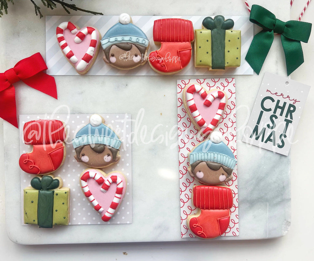 Cookie Cutters - Candy Cane Crafter's Mini Set - Set of 4 - Cookie Cutters - The Sweet Designs Shoppe - TSDS - - ALL,Christmas,Christmas / Winter,Cookie Cutter,Elf,elf face,Mini Sets,Promocode,regular sets,set,Winter