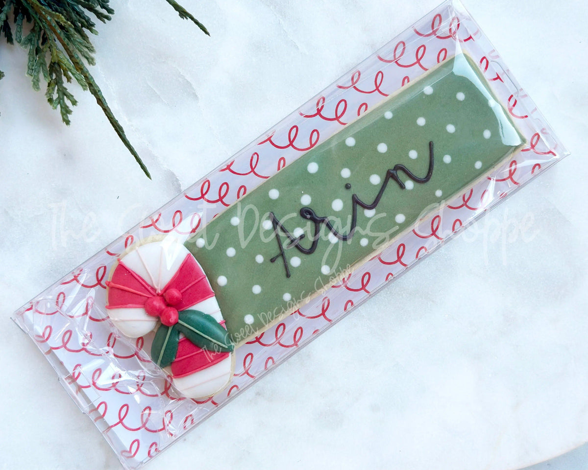 Cookie Cutters - Candy Cane Tag - Cookie Cutter - The Sweet Designs Shoppe - TSDS - - ALL,Candy,CandyCane,Christmas,Christmas / Winter,Cookie Cutter,Plaque,Plaques,PLAQUES HANDLETTERING,Promocode,STL,Winter