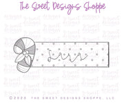 Cookie Cutters - Candy Cane Tag - Cookie Cutter - The Sweet Designs Shoppe - TSDS - - ALL,Candy,CandyCane,Christmas,Christmas / Winter,Cookie Cutter,Plaque,Plaques,PLAQUES HANDLETTERING,Promocode,STL,Winter