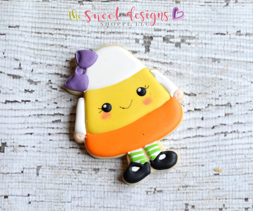 Cookie Cutters - Candy Corn Girl - Cookie Cutter - The Sweet Designs Shoppe - - ALL, Cookie Cutter, Customize, Fall / Halloween, Fall / Thanksgiving, Halloween, Promocode, trick or treat