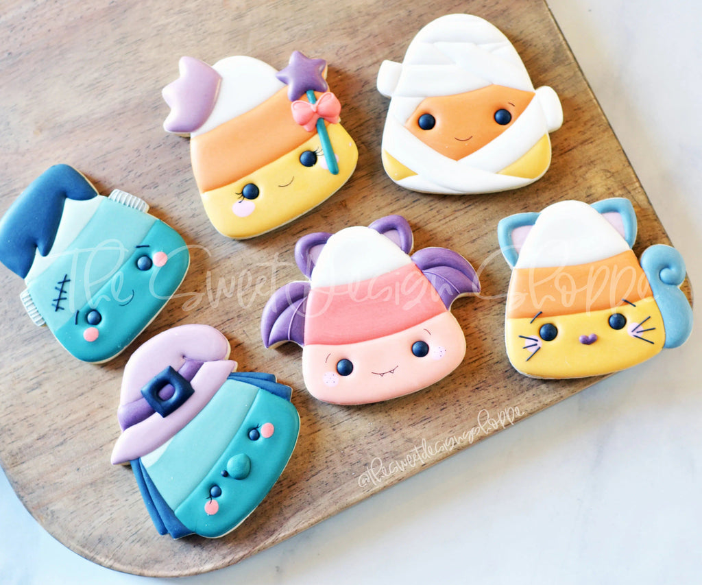 Cookie Cutters - Candy Corn Halloween Set - Set of 6 Cookie Cutters - The Sweet Designs Shoppe - TSDS - - ALL,Cookie Cutter,halloween,Halloween set,Halloween Sets,Mini Sets,Promocode,regular sets,set,STL