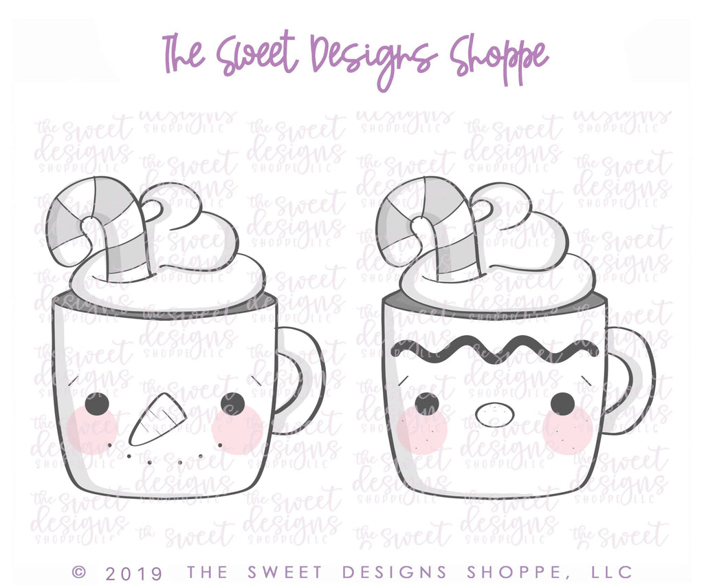 Cookie Cutters - Caramel Coffee - Cookie Cutter - The Sweet Designs Shoppe - TSDS - - ALL,candy cane mug,Christmas,Christmas / Winter,Coffee,Cookie Cutter,Fall,Fall / Thanksgiving,Food,Food & Beverages,Food and Beverage,mug,mugs,Promocode