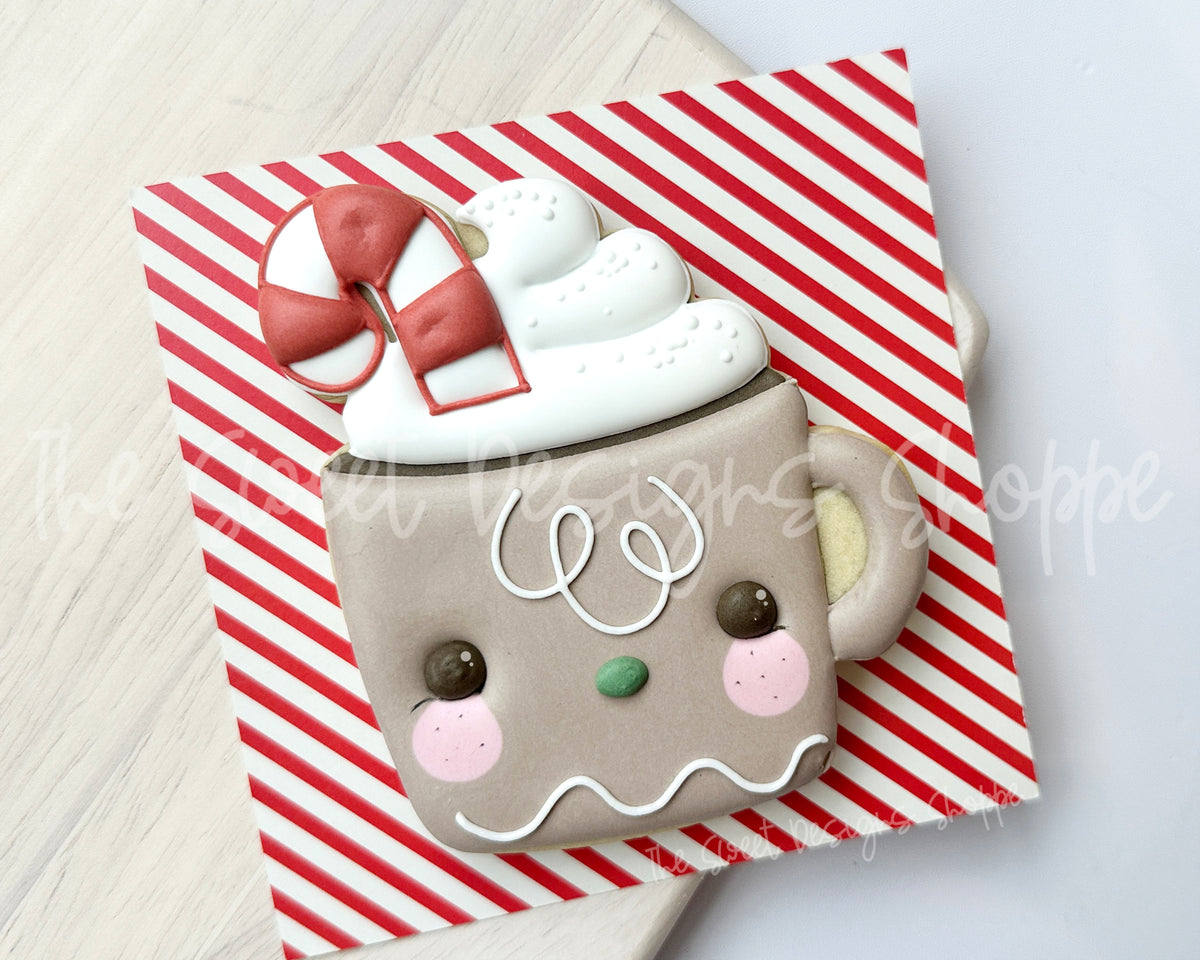 Cookie Cutters - Caramel Coffee - Cookie Cutter - The Sweet Designs Shoppe - TSDS - - ALL,candy cane mug,Christmas,Christmas / Winter,Coffee,Cookie Cutter,Fall,Fall / Thanksgiving,Food,Food & Beverages,Food and Beverage,mug,mugs,Promocode,STL