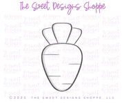 Cookie Cutters - Carrot 2025 - Cookie Cutter - The Sweet Designs Shoppe - TSDS - - ALL,Carrot,Cookie Cutter,Easter,Easter / Spring,Fruits and Vegetables,Promocode,STL,Vegetable