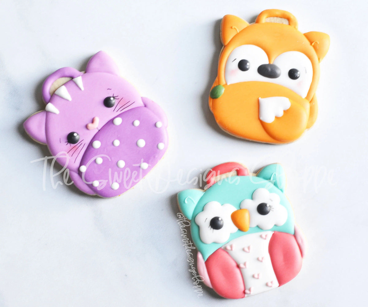 Cookie Cutters - Cat Backpack (Owl ,Fox) - Cookie Cutter - The Sweet Designs Shoppe - TSDS - - Accesories,Accessories,ALL,Animal,Animals,Animals and Insects,back to school,Clothing / Accessories,Cookie Cutter,Grad,graduations,owl,Promocode,School,School / Graduation,School Bus,STL