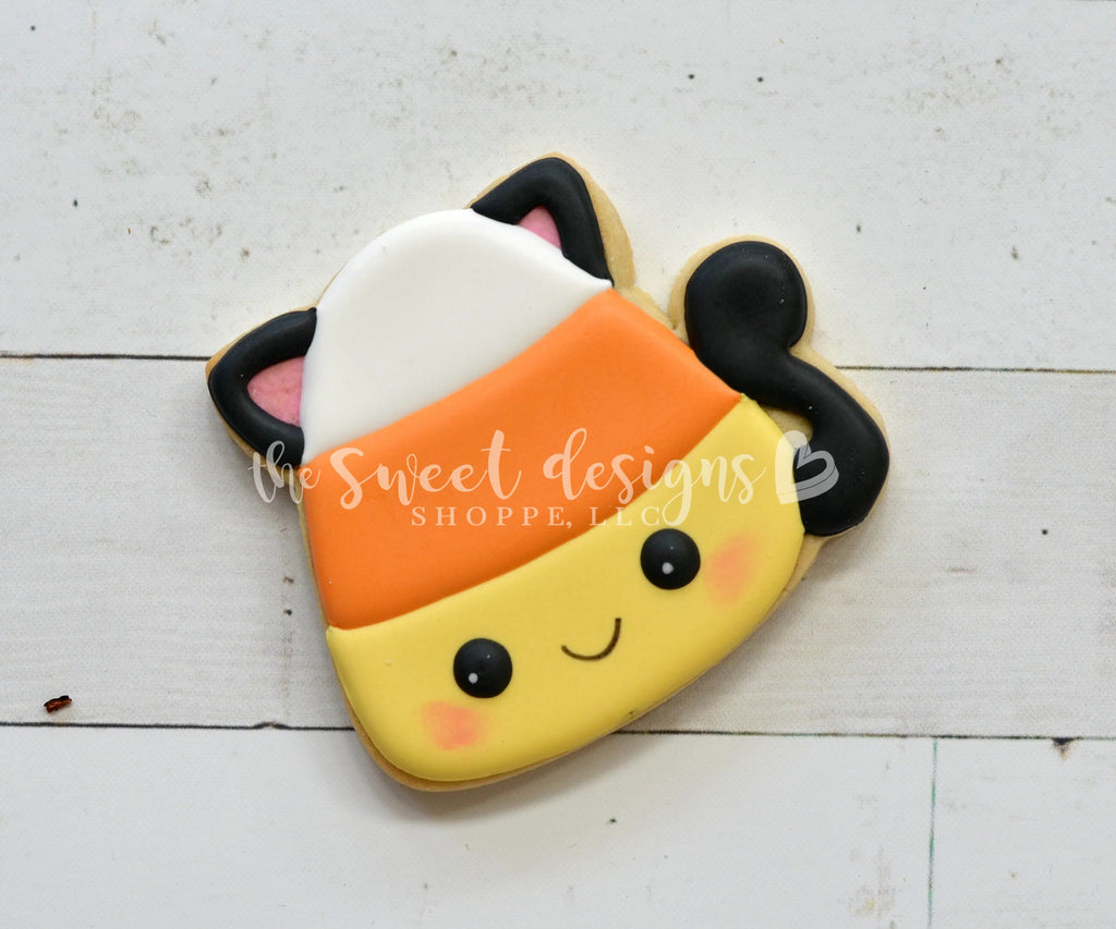 Cookie Cutters - Cat Candy Corn - Cookie Cutter - Sweet Designs Shoppe - - ALL, Animal, Candy corn, Cat, Cookie Cutter, Fall / Halloween, Fall / Thanksgiving, Food, Food & Beverages, Halloween, Promocode, Sweets, trick or treat