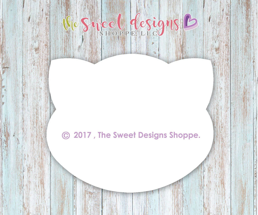 Cookie Cutters - Cat Face - Cookie Cutter - The Sweet Designs Shoppe - - ALL, Animal, Animals, Animals and Insects, cookie cutters, Fall / Halloween, Halloween, Promocode