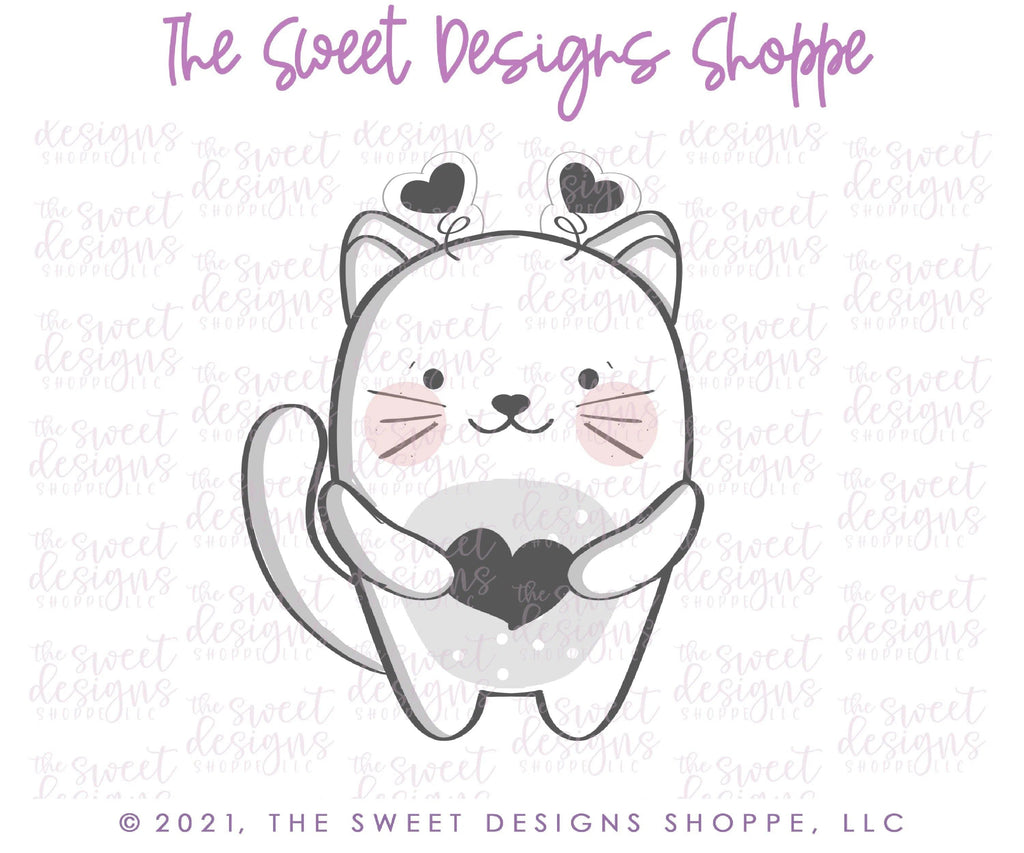 Cookie Cutters - Cat Pal - Cookie Cutter - The Sweet Designs Shoppe - TSDS - - ALL,Animal,Animals,Animals and Insects,Cookie Cutter,Promocode,valentine,valentines