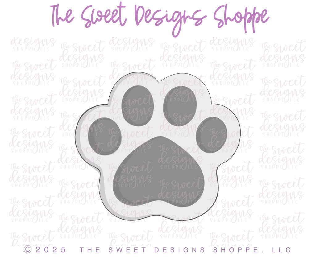 Cookie Cutters - Cat Paw - Cookie Cutter - The Sweet Designs Shoppe - TSDS - - ALL,Animal,animal footprint,Animals,Cat,cat paw,Cookie Cutter,paw,pets,Promocode,STL