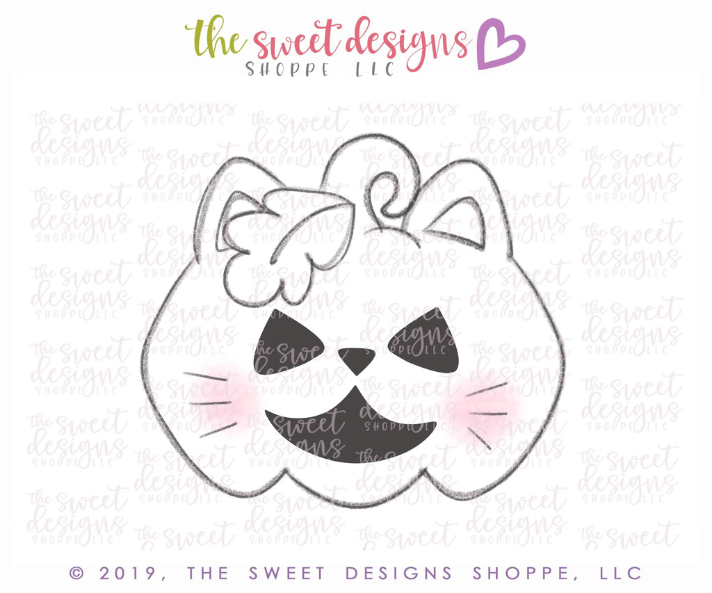 Cookie Cutters - Cat Pumpkin 2019 - Cookie Cutter - The Sweet Designs Shoppe - - ALL, Cookie Cutter, Food & Beverages, Halloween, Promocode, Pumpkin