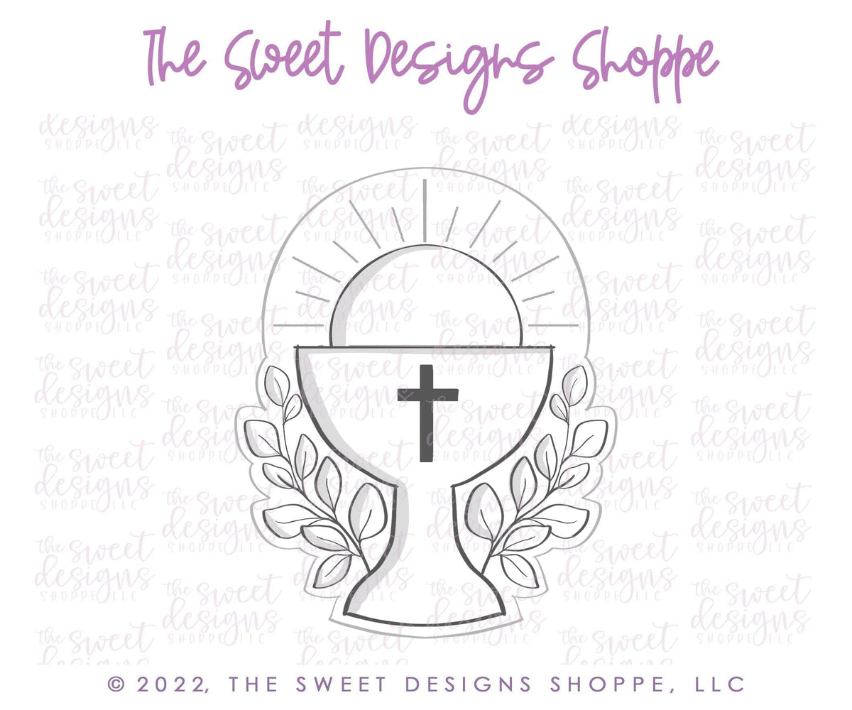 Cookie Cutters - Chalice Felix - Cookie Cutter - The Sweet Designs Shoppe - TSDS - - ALL,chalise,Cookie Cutter,First Communion,handlettering,Promocode,Religious,STL