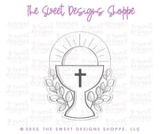 Cookie Cutters - Chalice Felix - Cookie Cutter - The Sweet Designs Shoppe - TSDS - - ALL,chalise,Cookie Cutter,First Communion,handlettering,Promocode,Religious,STL
