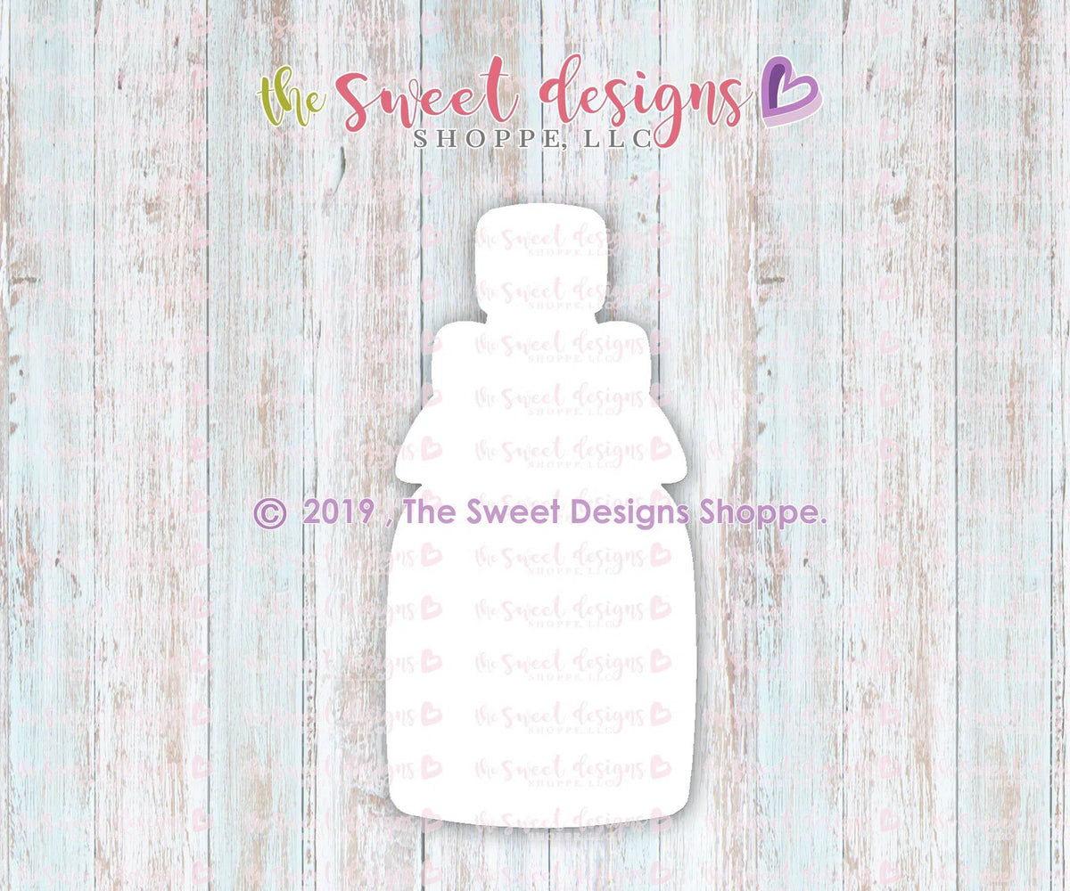 Cookie Cutters - Champagne Bottle with Bow - Cookie Cutter - The Sweet Designs Shoppe - TSDS - - ALL,anniversary,Birthday,celebration,Cookie Cutter,Food,Food & Beverages,Promocode,STL,Wedding,Wedding Favors,wine