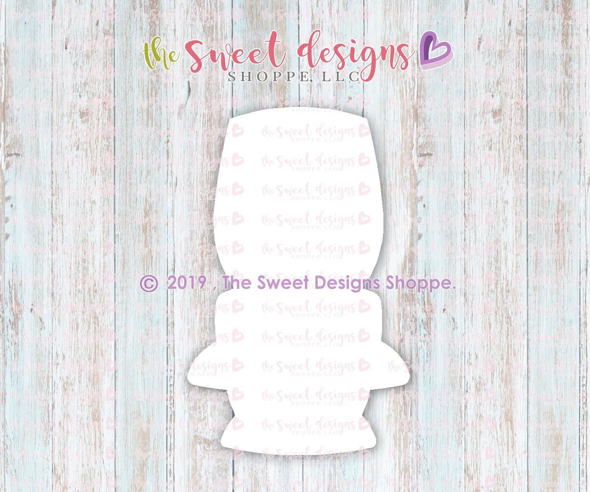 Cookie Cutters - Champagne Glass with Bow - Cookie Cutter - The Sweet Designs Shoppe - TSDS - - ALL,anniversary,Birthday,celebration,Cookie Cutter,Food,Food & Beverages,Promocode,STL,Wedding,Wedding Favors,wine