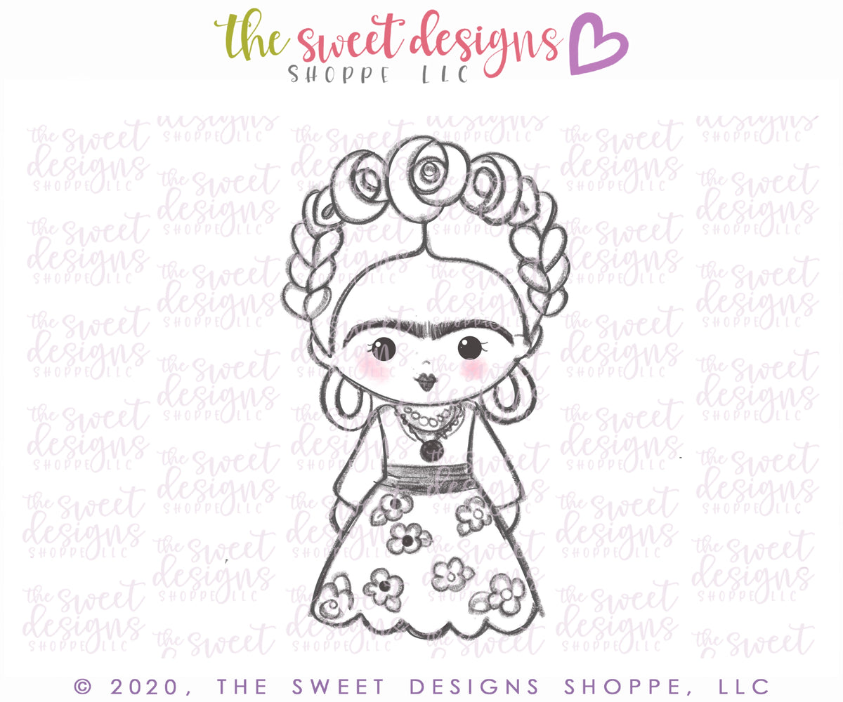 Cookie Cutters - Chapix - Frida Set of 5 Cookie Cutters - CookieCon 2020 - The Sweet Designs Shoppe - TSDS - - 5 de Mayo,ALL,Chapix,Cinco de Mayo,Cookie Cutter,frida,Mexico,Promocode,set,STL