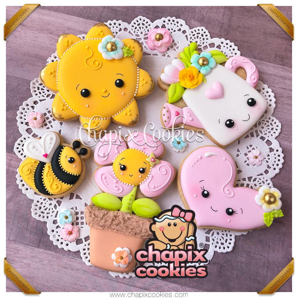 Cookie Cutters - Chapix - Garden Set of 5 Cookie Cutters - CookieCon 2020 - The Sweet Designs Shoppe - TSDS - - ALL,Cookie Cutter,Easter / Spring,garden,gardening,Promocode,regular sets,Set,sets