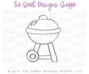 Cookie Cutters - Charcoal Grill - Cookie Cutter - The Sweet Designs Shoppe - TSDS - - ALL,Cookie Cutter,cooking,dad,fan,Father,Fathers Day,Food,grandfather,Hobbies,mother,Mothers Day,Promocode,sport,sports