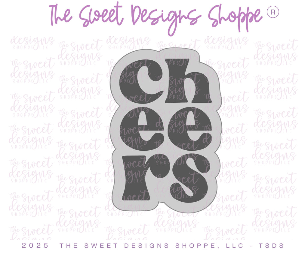 Cookie Cutters - cheers Plaque - Cookie Cutter - The Sweet Designs Shoppe - TSDS - - ALL,Christmas,Christmas / Winter,Cookie Cutter,new,Plaque,Plaques,PLAQUES HANDLETTERING,Promocode,STL