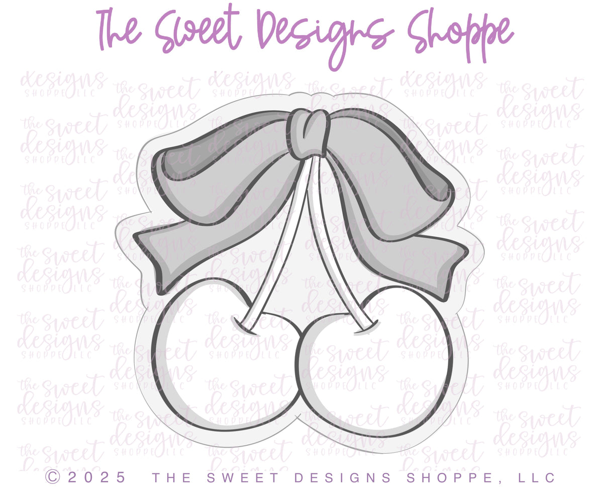 Cookie Cutters - Cherry Chic Set - Set of 5 - Cookie Cutters - The Sweet Designs Shoppe - TSDS - - 4th,4th July,4th of July,ALL,beach,Cookie Cutter,Patriotic,Patriotric,pool party,Promocode,regular sets,set,sets,STL,Summer,summer plaque,USA