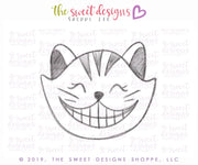 Cookie Cutters - Chesire Cat - Cookie Cutter - The Sweet Designs Shoppe - TSDS - - Alice,ALL,Animal,Animals,Animals and Insects,Cookie Cutter,kid,kids,Kids / Fantasy,Promocode,STL,Wonderland