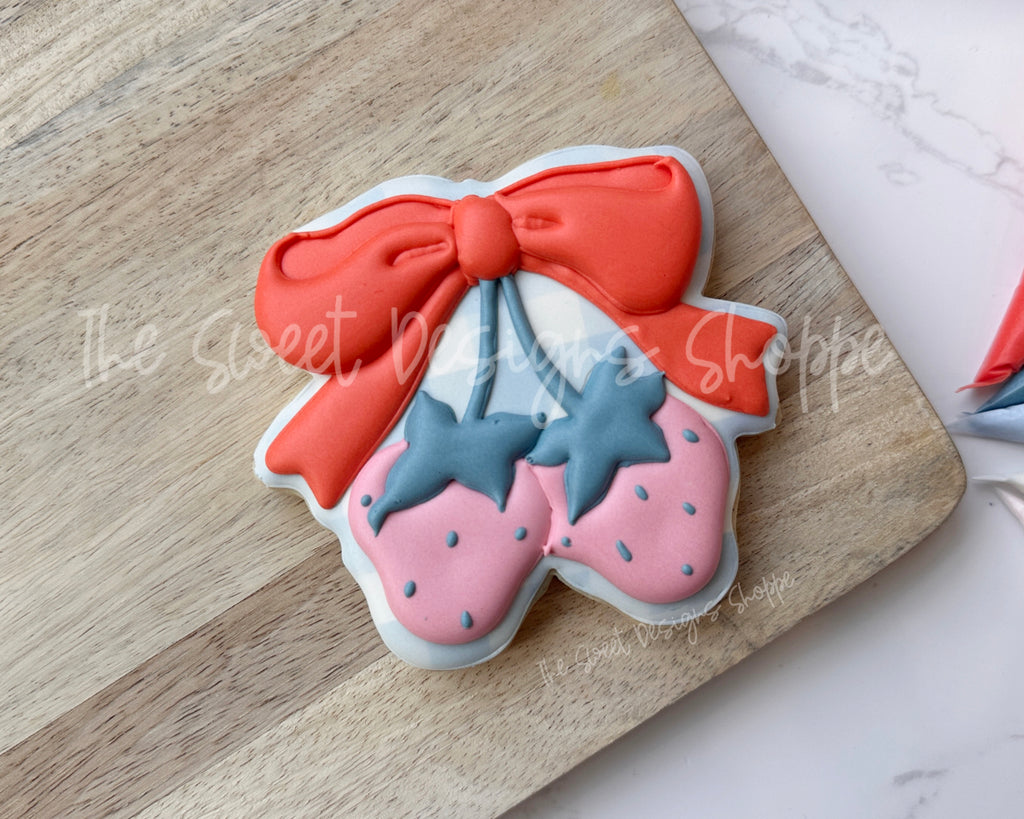 Cookie Cutters - Chic Strawberry - Cookie Cutter - The Sweet Designs Shoppe - TSDS - - 4th,4th July,4th of July,ALL,Cookie Cutter,fruit,fruits,Patriotic,Promocode,STL,Summer,Sweet,Sweets