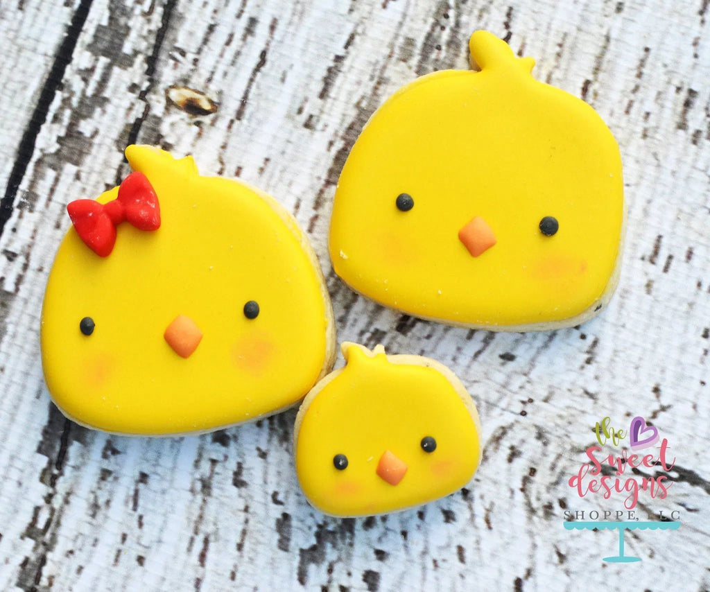 Cookie Cutters - Chick Face v2- Cookie Cutter - The Sweet Designs Shoppe - TSDS - - ALL,Animal,Animals,Chick,Cookie Cutter,Easter,Easter / Spring,Farm,Promocode
