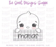 Cookie Cutters - Chick Plaque LM - Cookie Cutter - The Sweet Designs Shoppe - TSDS - - ALL,Animal,animal plaque,Animals,Animals and Insects,Chick,Cookie Cutter,Easter,Easter / Spring,Lady Milk Stache,Lady MilkStache,LadyMilkStache,Plaque,Plaques,Promocode,STL