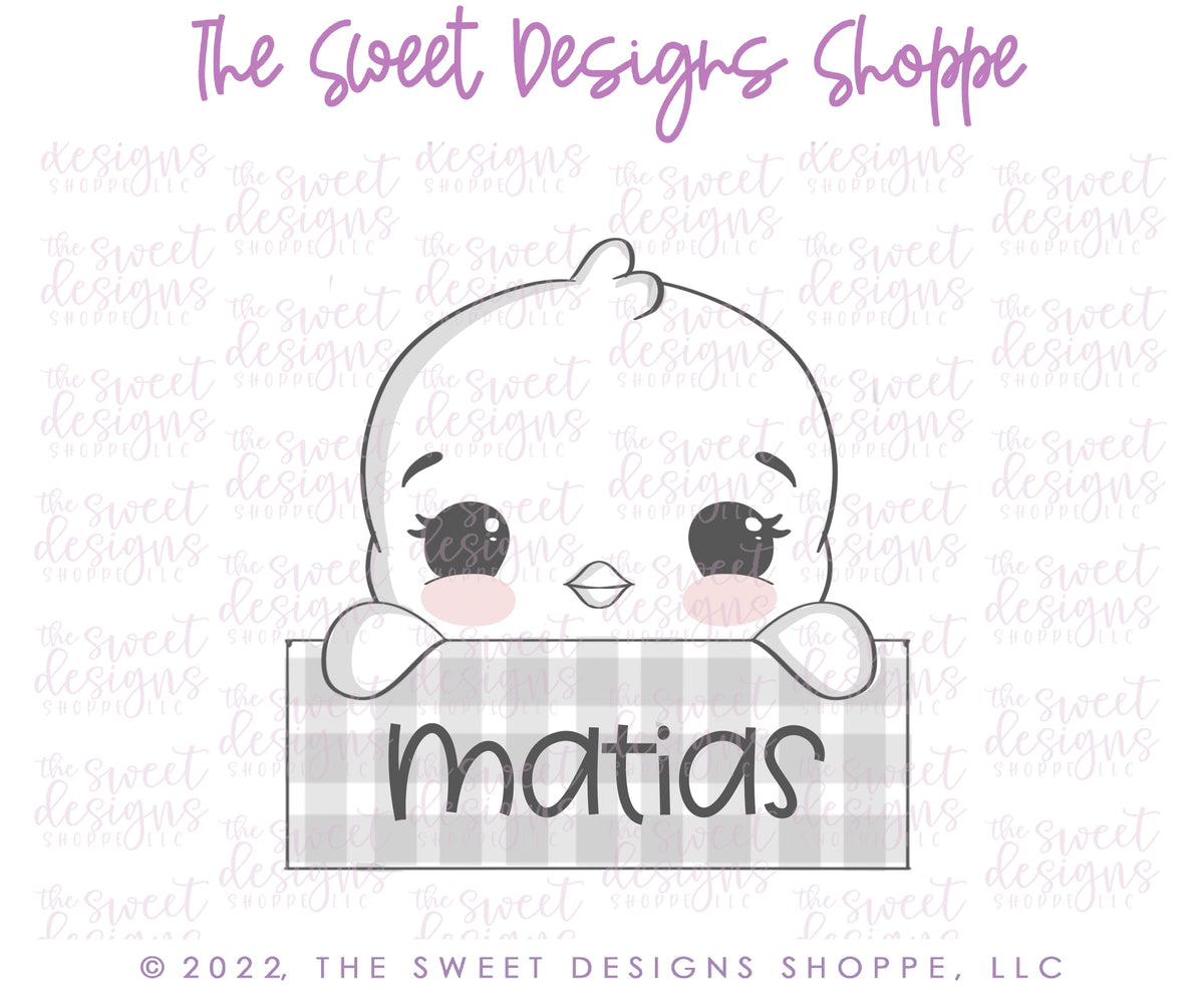 Cookie Cutters - Chick Plaques by Lady Milkstache Set - Set of 2 - Cookie Cutters - The Sweet Designs Shoppe - TSDS - - ALL,Animal,Animals,bunny,Cookie Cutter,Easter,Easter / Spring,Lady Milk Stache,Lady MilkStache,LadyMilkStache,Mini Sets,Promocode,regular sets,set