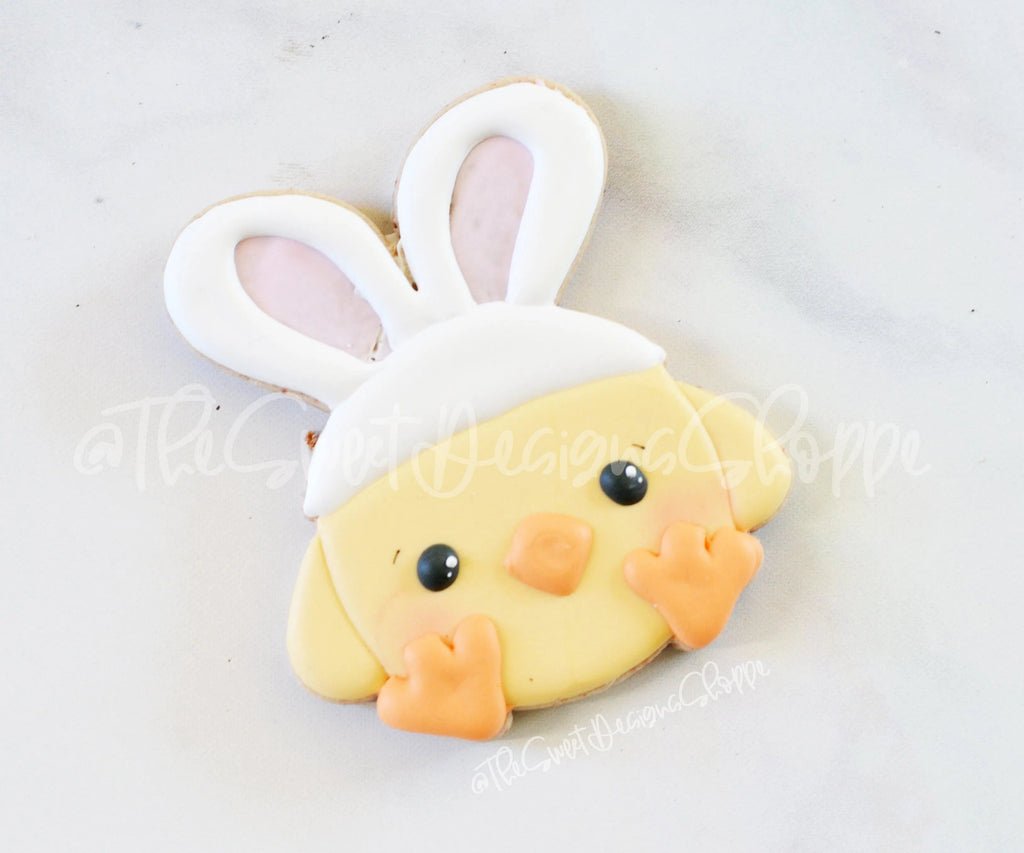 Cookie Cutters - Chick with Bunny Ears - Cookie Cutter - The Sweet Designs Shoppe - TSDS - - ALL,Animal,Animals,Animals and Insects,Cookie Cutter,easter,Easter / Spring,Promocode