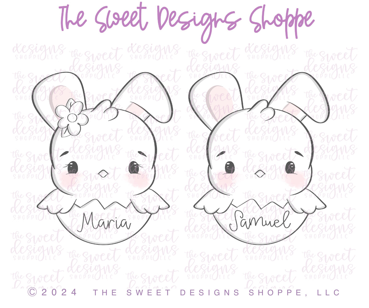 Cookie Cutters - Chick with Ears- Cookie Cutter - The Sweet Designs Shoppe - TSDS - - ALL,Animal,Animals,chick with ears,Cookie Cutter,Easter,Easter / Spring,Promocode,STL