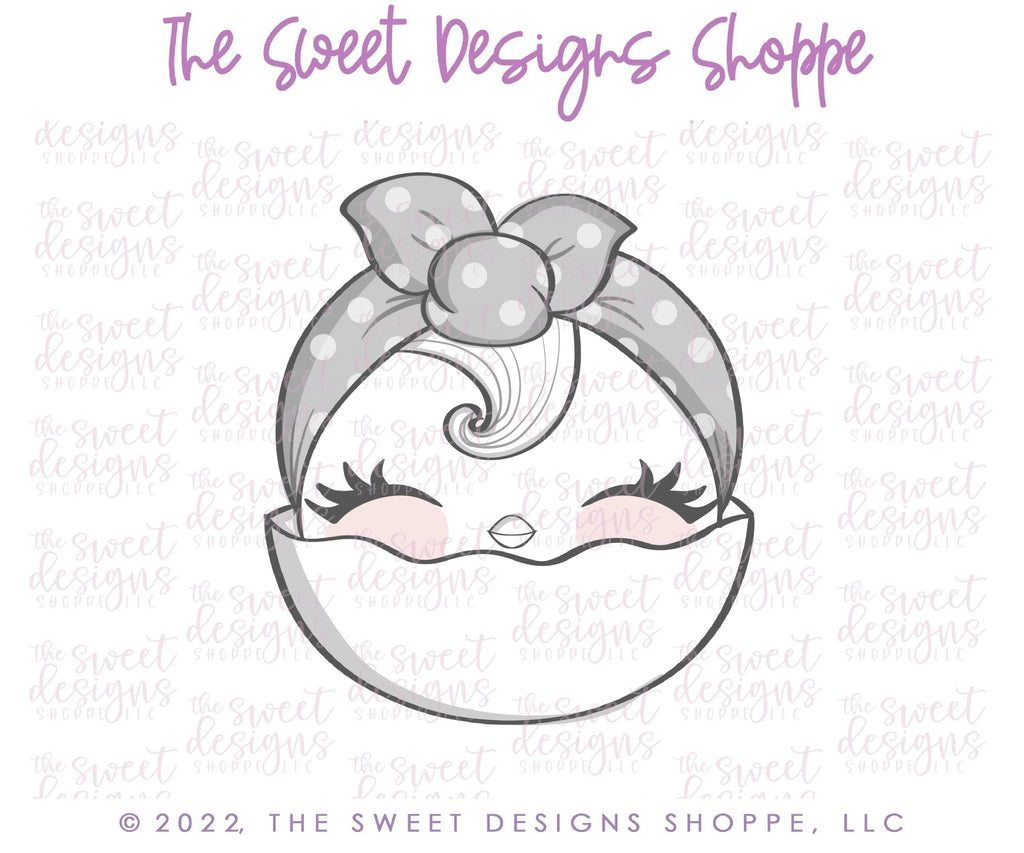 Cookie Cutters - Chick with Headband- Cookie Cutter - The Sweet Designs Shoppe - TSDS - - ALL,Animal,Animals,Animals and Insects,Chick,Cookie Cutter,Easter,Easter / Spring,Lady Milk Stache,Lady MilkStache,LadyMilkStache,Promocode