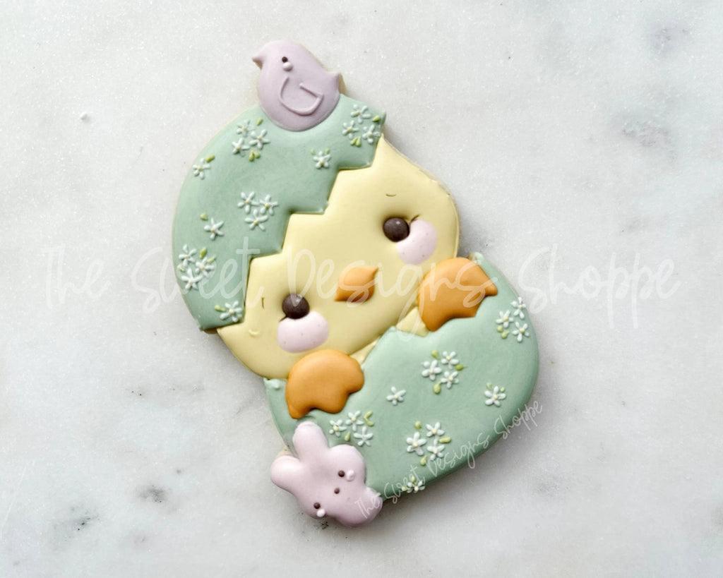 Cookie Cutters - Chick with Marshmallows- Cookie Cutter - Sweet Designs Shoppe - - ALL, Animal, Chick, Cookie Cutter, Easter, Easter / Spring, Food, Food & Beverages, Promocode, Sweet, Sweets