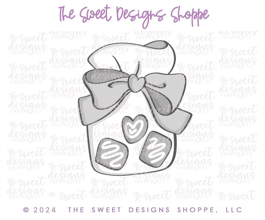 Cookie Cutters - Chocolate bag - Cookie Cutter - The Sweet Designs Shoppe - - ALL,cocoa,Cookie Cutter,Cupcake,love cupcake,Promocode,School / Graduation,STL,Sweet,Sweets,valentine,Valentines