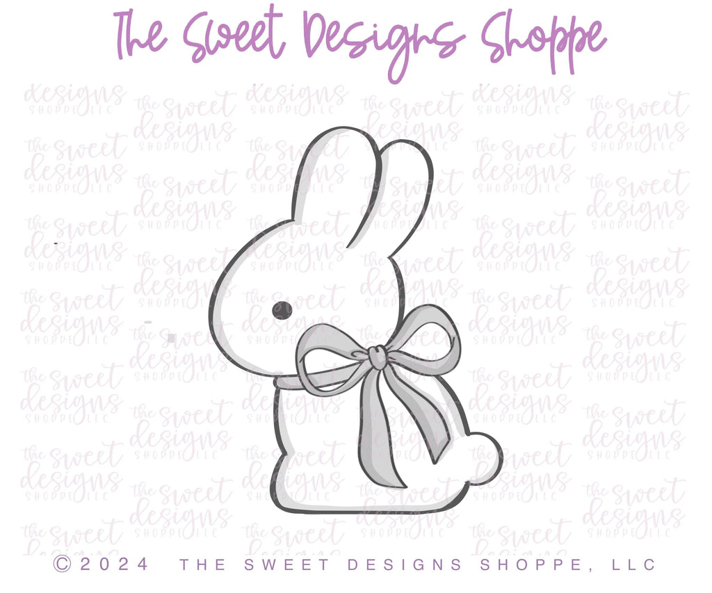 Cookie Cutters - Chocolate Big Bow Bunny - Cookie Cutter - Sweet Designs Shoppe - - ALL, Animal, chocolate, Cookie Cutter, Easter, Easter / Spring, Food, Food & Beverages, Promocode, Sweet, Sweets