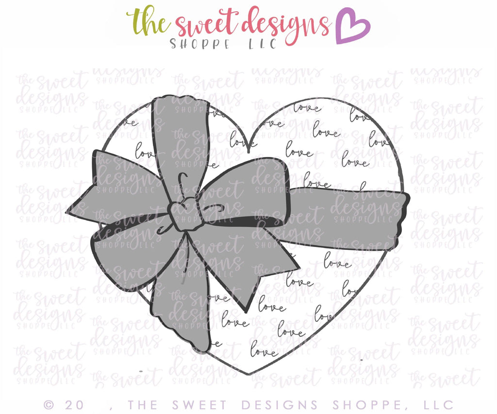 Cookie Cutters - Chocolate Box - Cookie Cutter - The Sweet Designs Shoppe - - ALL, Cookie Cutter, Heart, Promocode, Sweet, Sweets, valentines, Wedding