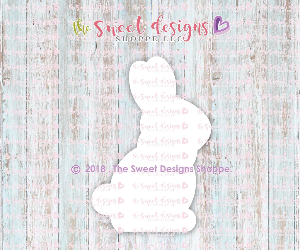 Cookie Cutters - Chocolate Bunny with Bow - Cookie Cutter - Sweet Designs Shoppe - - ALL, Animal, Cookie Cutter, Easter / Spring, Food, Food & Beverages, Promocode