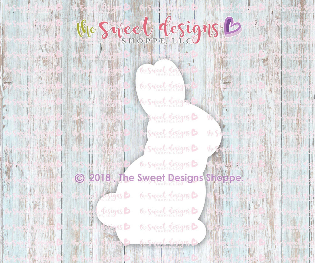 Cookie Cutters - Chocolate Bunny with Bow - Cookie Cutter - The Sweet Designs Shoppe - - ALL, Animal, Cookie Cutter, Easter / Spring, Food, Food & Beverages, Promocode