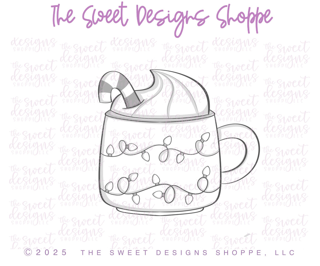 Cookie Cutters - Chocolate Mug - Cookie Cutter - The Sweet Designs Shoppe - TSDS - - ALL,Christmas,Christmas / Winter,Cookie Cutter,Food & Beverages,Food and Beverage,hot chocolate,hot cocoa,new,Promocode,STL